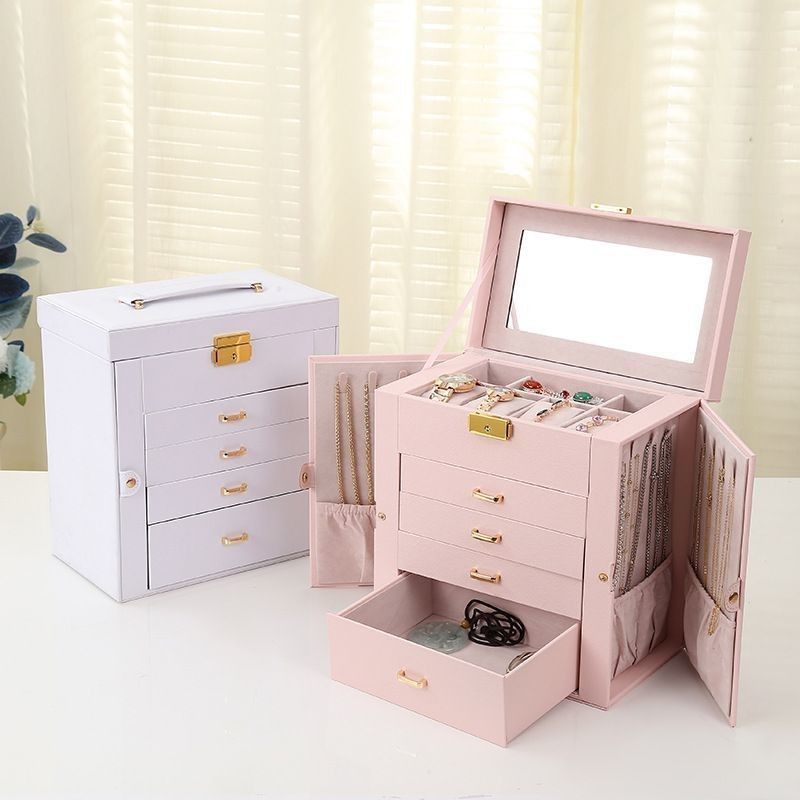 Conjunto de joyas de cuero amigable para viajar Caja de embalaje Logotipo personalizado para anillos y collares