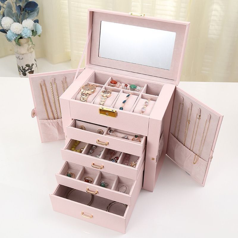 Conjunto de joyas de cuero amigable para viajar Caja de embalaje Logotipo personalizado para anillos y collares