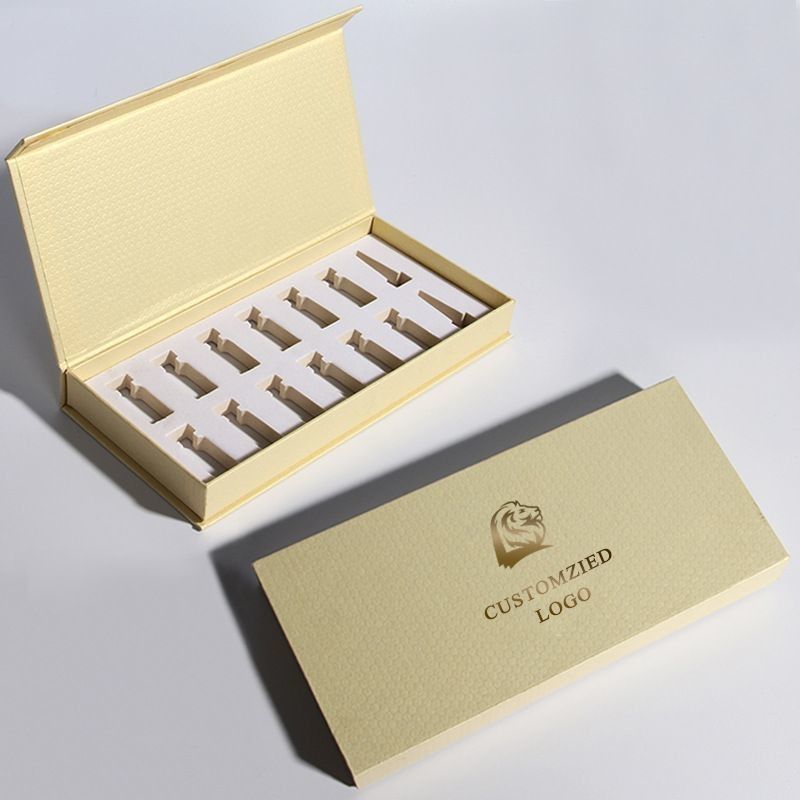 Rectángulo lujoso caja de regalo magnética rígida para el paquete de perfumes para el cuidado de la piel