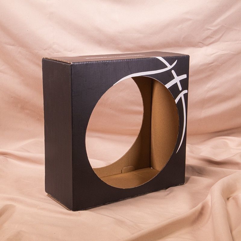 3 Ply E flauta rígida cartón corrugado caja de visualización para el baloncesto de fútbol personalizado