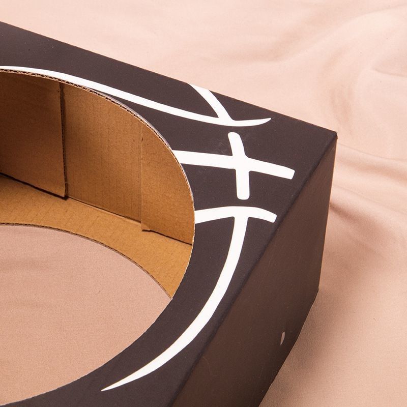 3 Ply E flauta rígida cartón corrugado caja de visualización para el baloncesto de fútbol personalizado