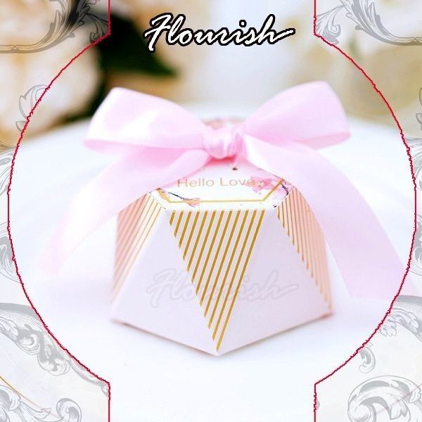 Caramelos personalizados de papel regalo de chocolate caja de embalaje de papel caliente de papel de aluminio estampado de oro para el festival de bodas