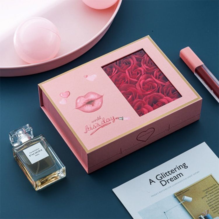 Caja de regalo de flores de lujo de cartón negro para el Día de San Valentín 1,0 - 3,0 mm de espesor