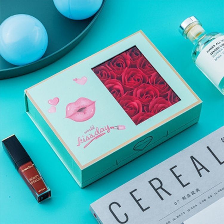 Caja de regalo de flores de lujo de cartón negro para el Día de San Valentín 1,0 - 3,0 mm de espesor