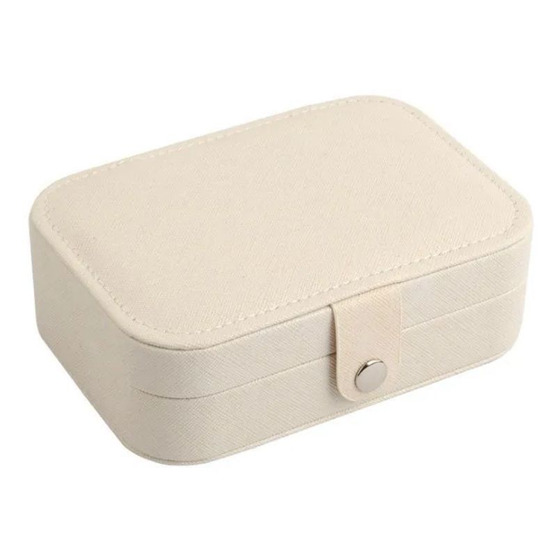 Caja de embalaje de joyería de lujo con logotipo personalizado caja de regalo de cuero de PU caja de almacenaje de cuero para joyería collar de anillo