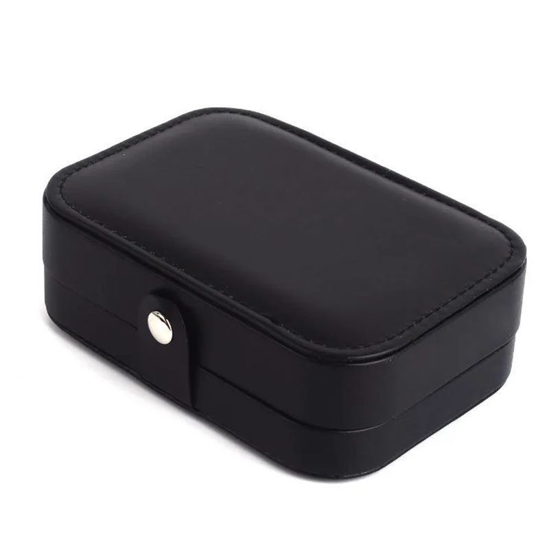 Caja de embalaje de joyería de lujo con logotipo personalizado caja de regalo de cuero de PU caja de almacenaje de cuero para joyería collar de anillo