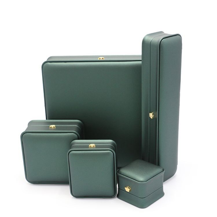 Impresión de logotipos personalizados Caja de joyería de lujo de PU, pendiente de viaje portátil, bolsa de almacenamiento de joyas, caja de almacenamiento doble