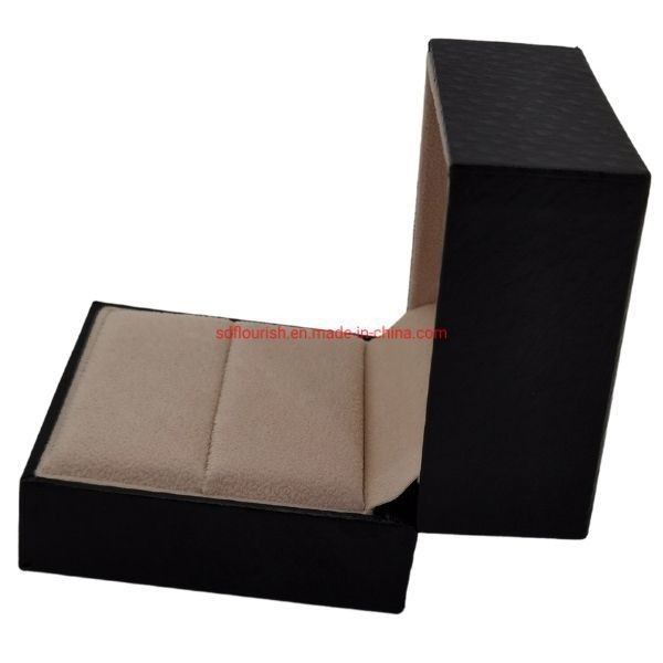 Estampado en caliente Manejo de la superficie Elegante Color gris Cuadrado Forma de pulsera Brazalete Embalaje de regalo Caja rosa