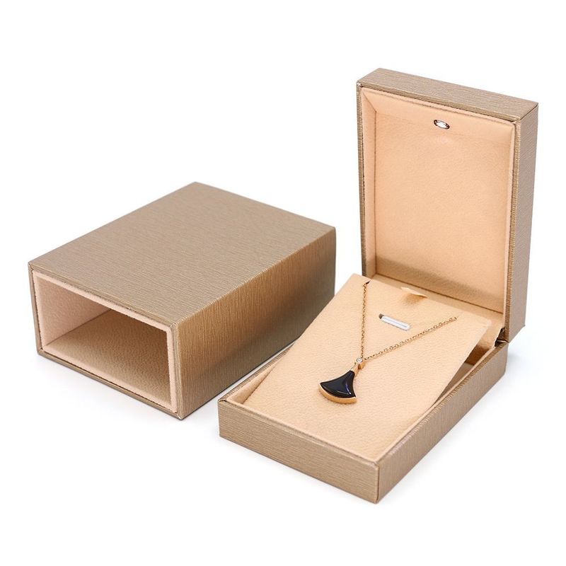 Caja de anillo/collar/auricular Tiempo de entrega a granel 15-20 días Envasado de papel 100% reciclable Caja de cajón con luz LED