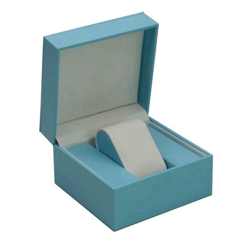 Cuadro de marfil PU de cuero de regalo de exhibición de cajas Eco amigable para anillo joyería reloj cartera