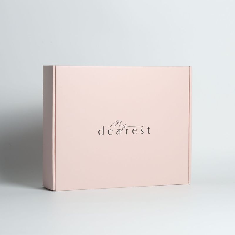 Ropa rosa personalizada Joyería Cosméticos Maquillaje Alimentos Electrónicos Plegables Cartón corrugado Caja de correo