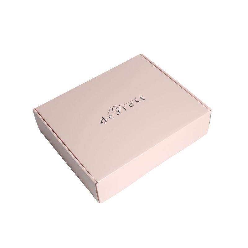 Ropa rosa personalizada Joyería Cosméticos Maquillaje Alimentos Electrónicos Plegables Cartón corrugado Caja de correo