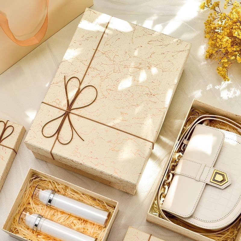 Color sólido de Navidad caja de embalaje de regalo rígido de cartón de papel caja de embalaje personalizada