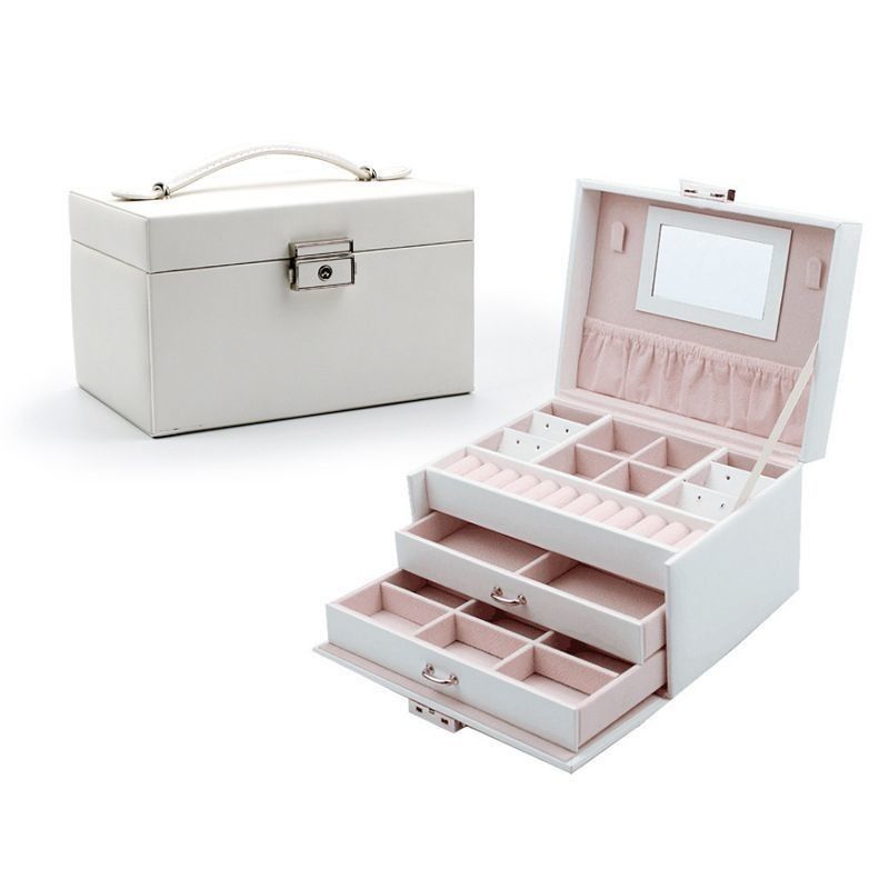 Envase de cuero de polipropileno medio Caja de regalo para anillo Rincón colgante Collar Brazalete Reloj Cigarro Perfume Joyería Set