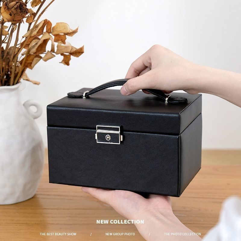 Envase de cuero de polipropileno medio Caja de regalo para anillo Rincón colgante Collar Brazalete Reloj Cigarro Perfume Joyería Set