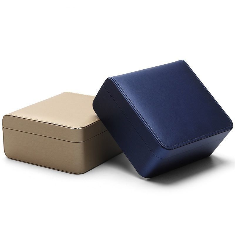Caja de embalaje de joyas de cuero de PU para anillo colgante collar de pendientes de almacenamiento caja de regalo