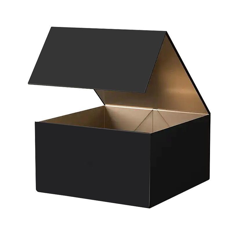 Caja de cartón rígido plegable con cierre magnético Caja de regalo de papel para la fiesta de bodas del reloj