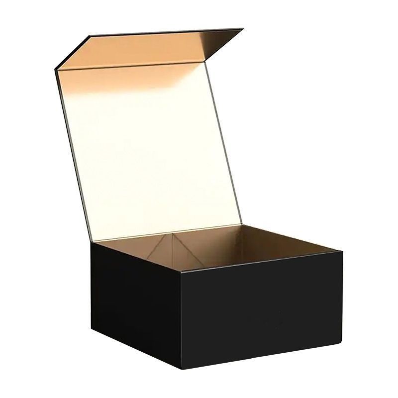 Caja de cartón rígido plegable con cierre magnético Caja de regalo de papel para la fiesta de bodas del reloj