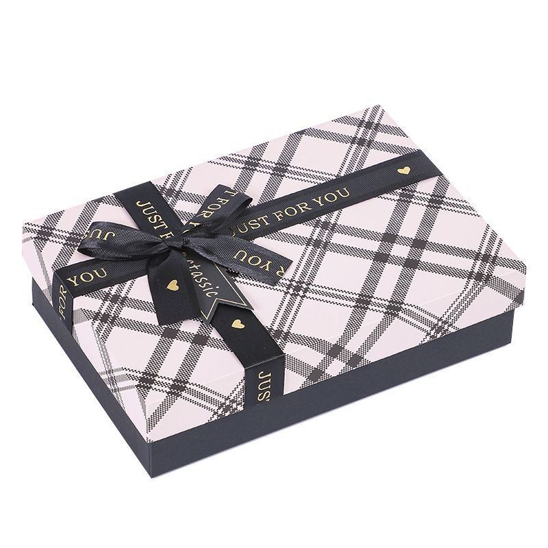 Capa de cartón rígido y caja de base embalaje ropa de vestir corbata de zapatos cinturón de hombre caja regalo