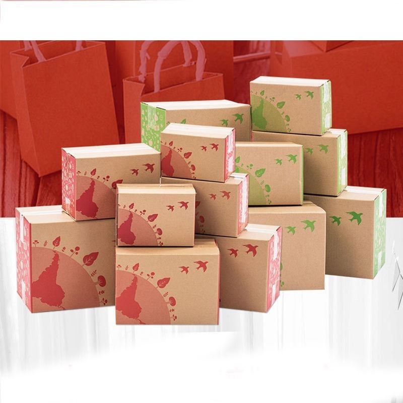 3 Ply B flauta de paquete plano Cajas de cartón plegables de cartón blanco Caja de cartón para vino cerveza bebida de leche