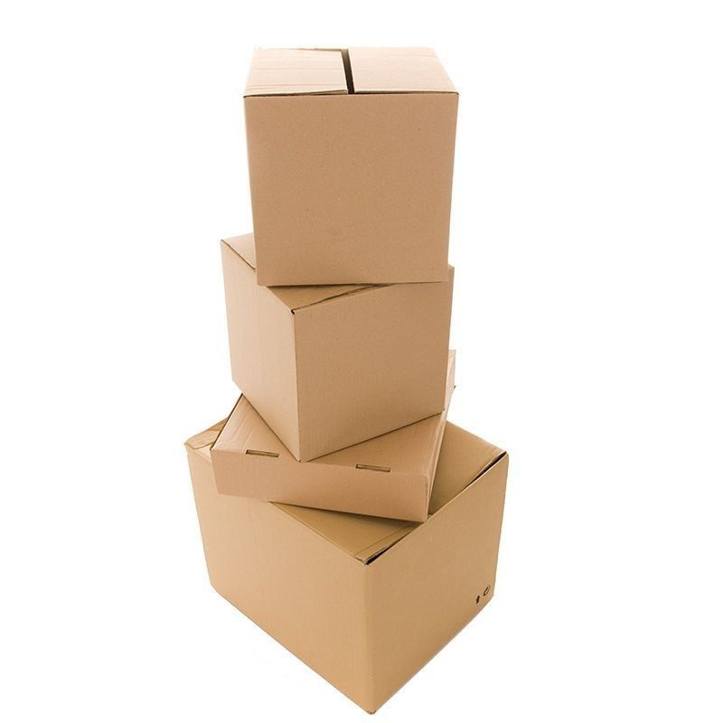 3 Ply B flauta de paquete plano Cajas de cartón plegables de cartón blanco Caja de cartón para vino cerveza bebida de leche