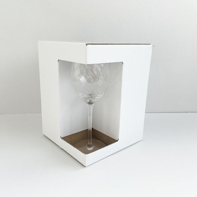 3/5 Cajas de papel kraft ondulado Plys Embalaje para champán Vino Oso Leche Taza de té de vidrio