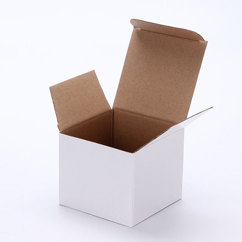 100% de papel reciclado Top Tuck plegable de una pieza de embalaje corrugado Cajas de regalo y ranuras texturizadas Cajas de envío Kraft naturales