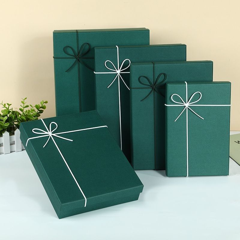Cajas de regalo para zapatos y prendas de vestir embalaje de color sólido tapa de cartón rígido y caja base