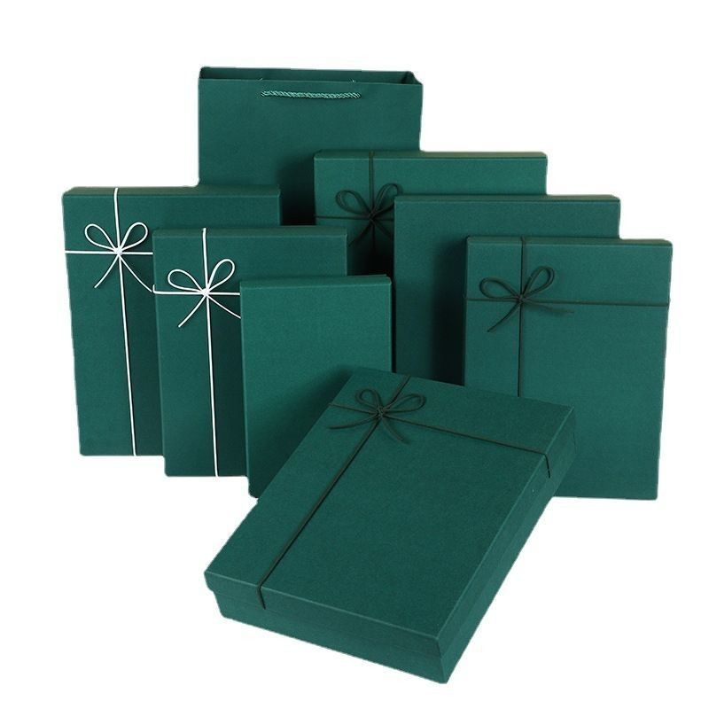 Cajas de regalo para zapatos y prendas de vestir embalaje de color sólido tapa de cartón rígido y caja base