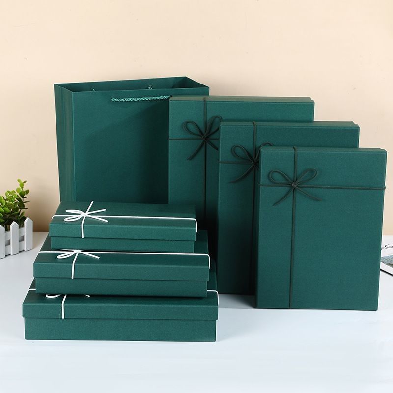 Cajas de regalo para zapatos y prendas de vestir embalaje de color sólido tapa de cartón rígido y caja base