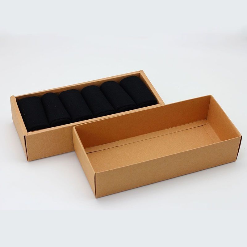 Solución de embalaje respetuosa con el medio ambiente Caja de papel Kraft reciclable para cosméticos Lápiz labial Perfume Calcetines Electrodomésticos Casco telefónico para auriculares