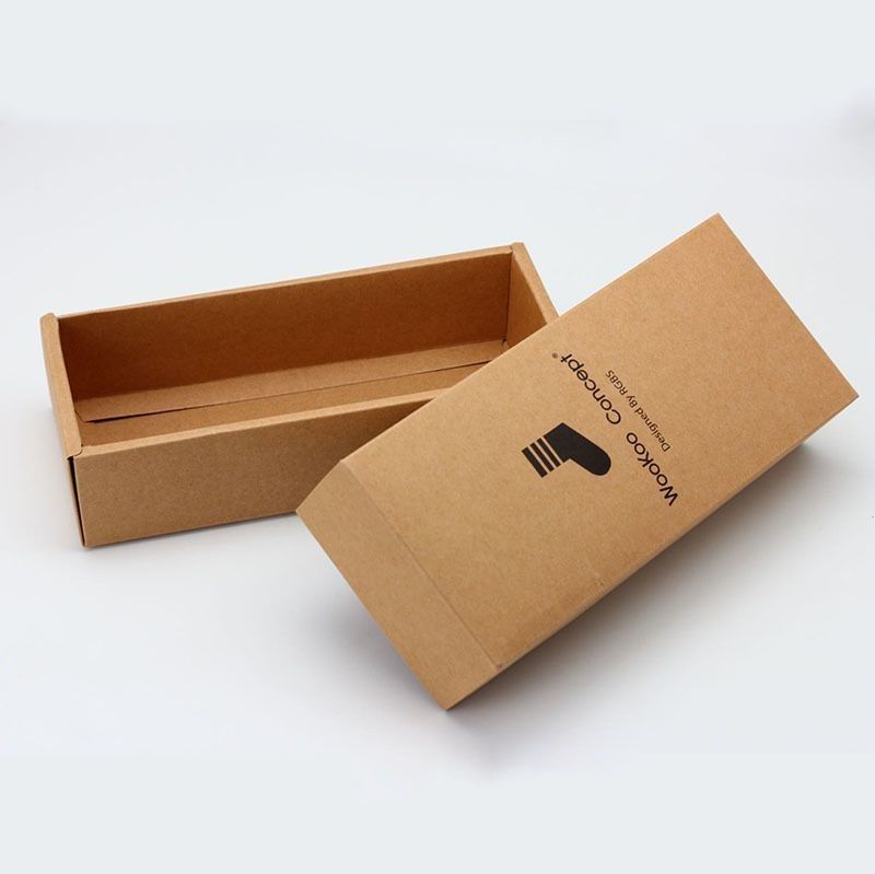 Solución de embalaje respetuosa con el medio ambiente Caja de papel Kraft reciclable para cosméticos Lápiz labial Perfume Calcetines Electrodomésticos Casco telefónico para auriculares
