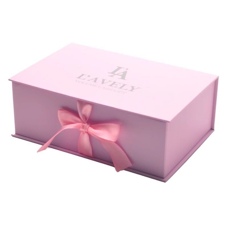 Envase de caja de regalo magnética plegable para té y café Peruca de extensión de cabello humano