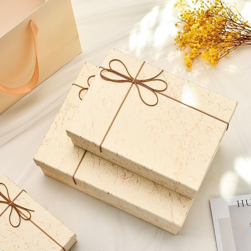Caja de regalo con tapa y base de moda para ropa, calzado, cosméticos, cuidado de la piel, embalaje de belleza