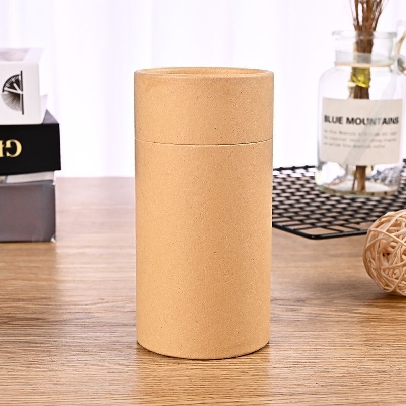 Contenedor de cilindro de papel de cartón para té y café