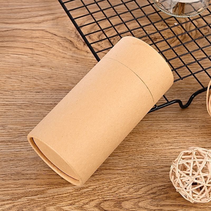 Contenedor de cilindro de papel de cartón para té y café