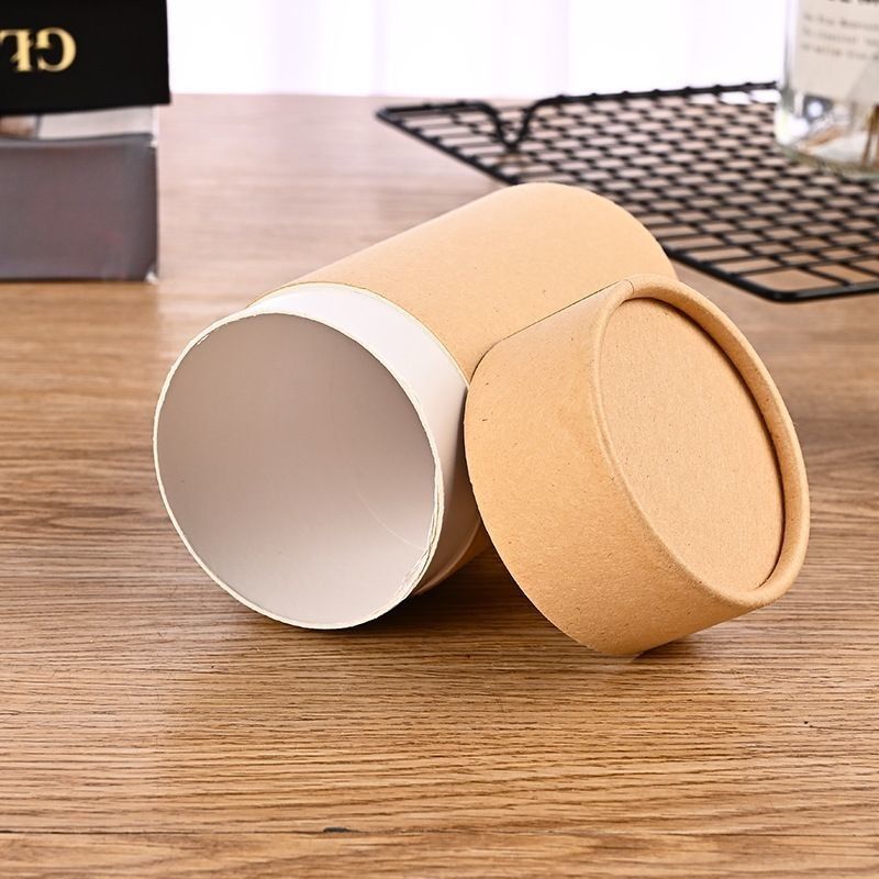 Contenedor de cilindro de papel de cartón para té y café