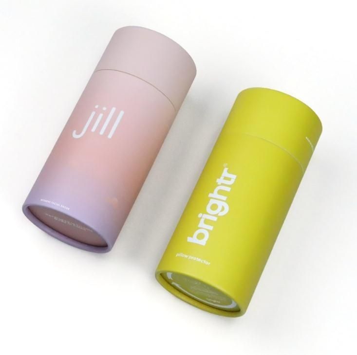 Embalaje de latas redondas de papel para cosméticos, velas de perfumes, joyas, tubos de papel, caja de embalaje