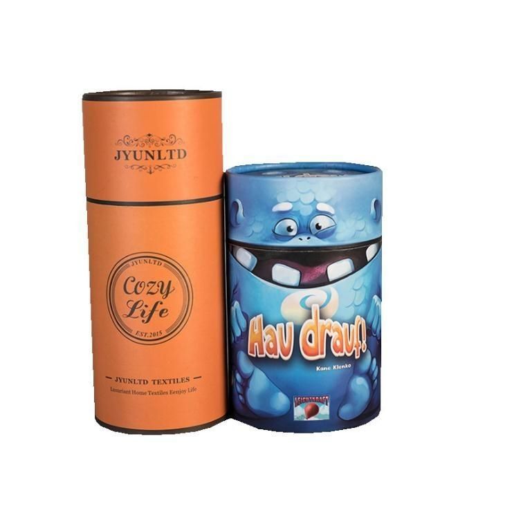 Embalaje de latas redondas de papel para cosméticos, velas de perfumes, joyas, tubos de papel, caja de embalaje