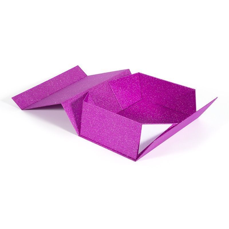 Caja de regalo plegable de lujo Caja de embalaje de cartón de papel para extensiones de peluca para cabello humano