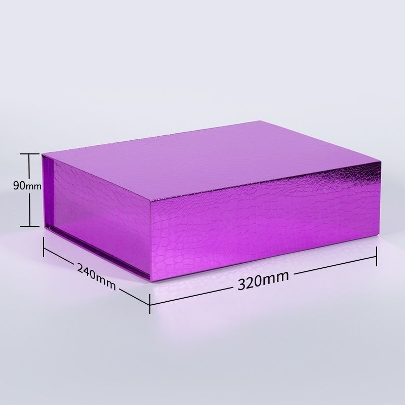 Caja de regalo plegable de lujo Caja de embalaje de cartón de papel para extensiones de peluca para cabello humano
