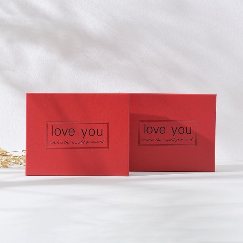 Cielo y Tierra tapa personalizada Rectangular lápiz labial Perfume caja de regalo para favores de boda personalizados