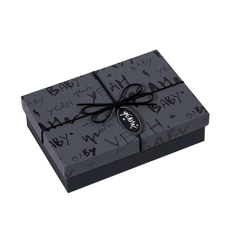 Embalaje de regalo negro Papel de joyería Cajas para collar Anillo de pulsera Reloj Eco amigable