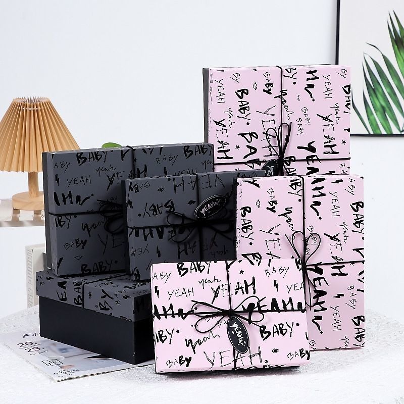 Embalaje de regalo negro Papel de joyería Cajas para collar Anillo de pulsera Reloj Eco amigable