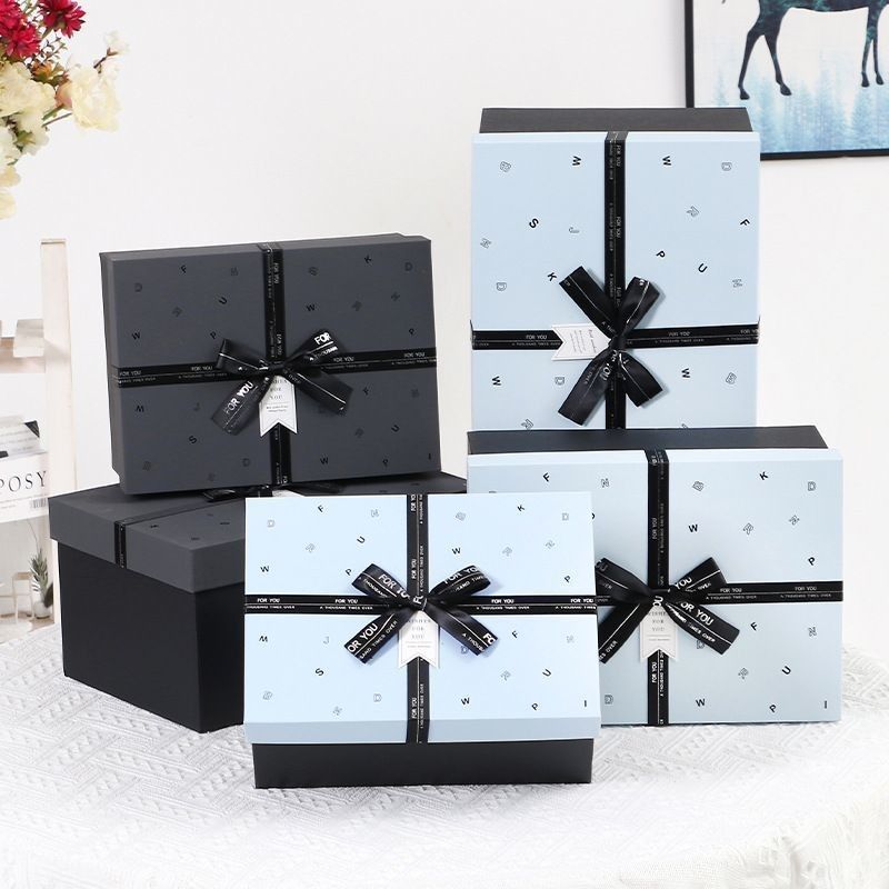 Embalaje de regalo negro Papel de joyería Cajas para collar Anillo de pulsera Reloj Eco amigable