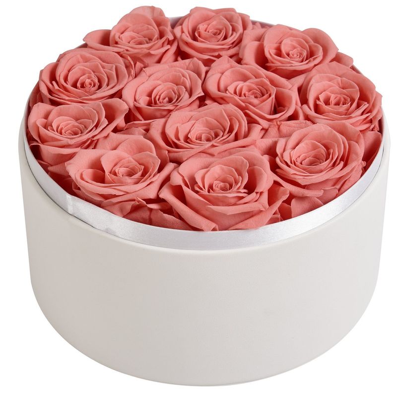 Decoración navideña Latas de papel reciclado Embalaje Caja de regalo Cajas redondas de cartón