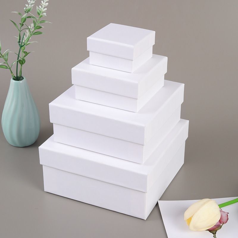 Cajas de regalos cuadradas pequeñas con tapas para la boda de graduación del Día de la Madre