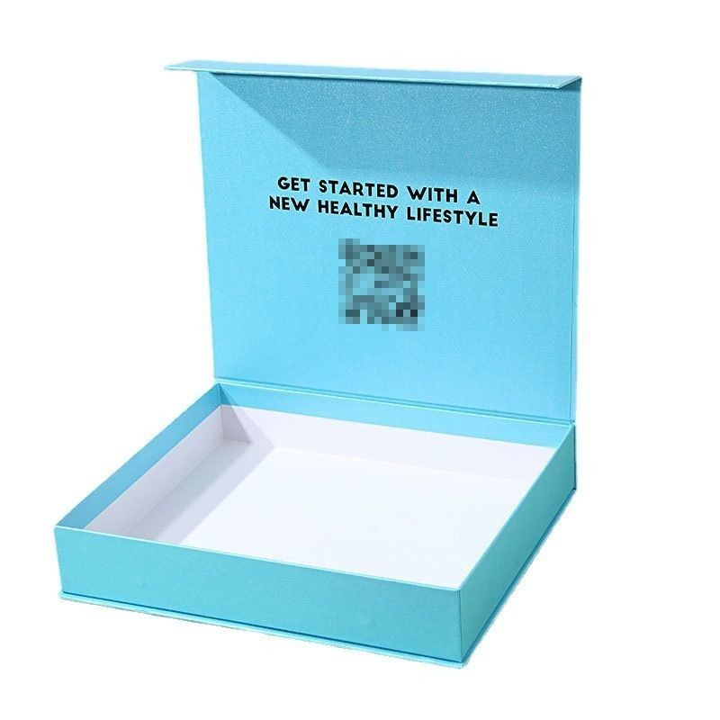 Caja de embalaje magnético de color sólido de cartón rígido plegable laminado