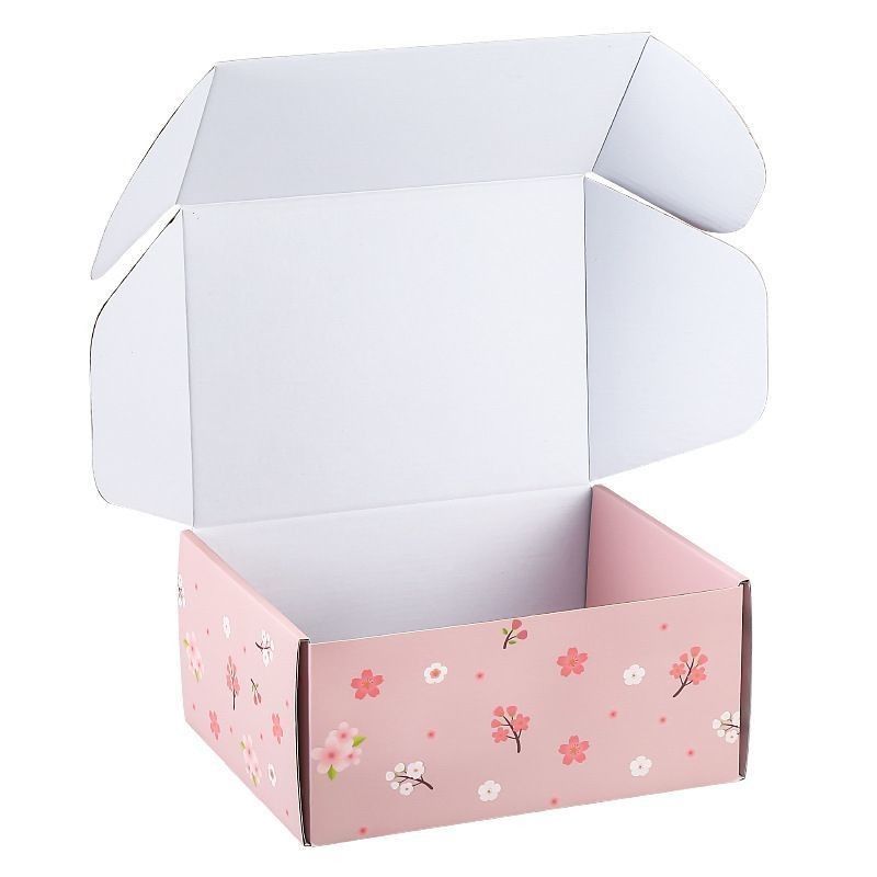 E-Commerce Empresarial Caja de regalo plegable Caja de cartón Caja de cartón Corrugado Correo de papel rígido
