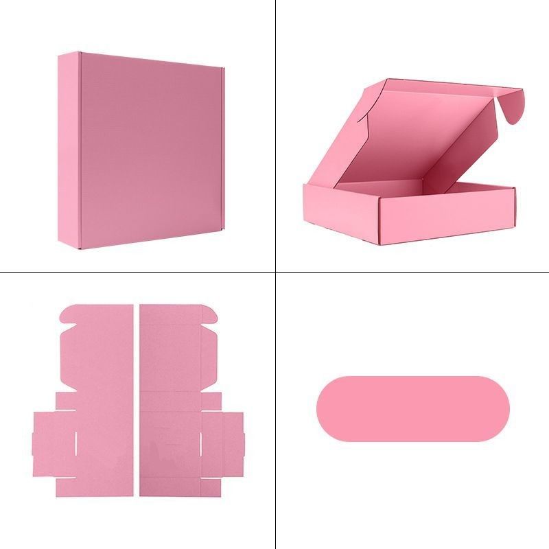 Caja de regalo plegable de papel cartón corrugado Ropa postre Cosmética Frutas Caja de regalo de embalaje